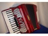 Lorenzy 34 treble 72 bass red accordion